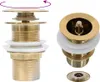 vidaXL Ablaufgarnitur ohne Überlauf Golden 6,4x6,4x9,1 cm - Produktbild-Vorschau 2