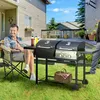 Outsunny Holzkohlgrill Gasgrill mit 2+1 Brenner, Produktbild-Vorschau 2