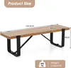 KOMFOTTEU Esszimmerbank 152.5x43 cm, Sitzbank aus Holz mit Produktbild-Vorschau 6