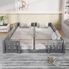 INONEFT Bodembed 180x200 cm voor 2 kinderen, kinderbed van Productafbeelding-voorbeeld 4