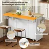 Isola da cucina mobile Merax con piano di lavoro Anteprima dell’immagine prodotto 12