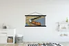 MuchoWow® Textilposter Ein orangefarbener Zug 120x60 cm mit Produktbild-Vorschau 2