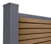 10 m hoher PRIEL-Zaun aus Holzimitat-Verbundmaterial, 90 cm Produktbild-Vorschau 9