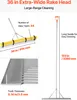 VEVOR Rechen Aluminium, 914 mm Kopf, Gartenrechen, Produktbild-Vorschau 3