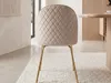 FineBuy Design Esszimmerstühle Beige Samt 2er Set mit Produktbild-Vorschau 7