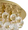 Lindby Deckenleuchte Gillion, 4-flg., gold, Kristall, Ø Produktbild-Vorschau 5