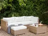 BELIANI Lounge Set Naturfarben Polyrattan und Aluminium Produktbild-Vorschau 2