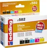 The image shows the packaging of a multipack of remanufactured ink cartridges for Epson printers. Produktbild-Vorschau