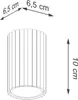 A line drawing of a cylindrical light fixture with dimensions indicated. Produktbild-Vorschau