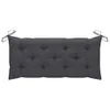 vidaXL Banc de jardin pliable avec support 118 cm bambou Voir les images du produit 6