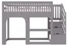 Kinder-Hochbett 90 × 200 cm mit Stauraumtreppe, Produktbild-Vorschau 9