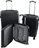 Hartschalenkoffer Trolley Set 3-teilig schwarz XL-L-M mit Produktbild-Vorschau 1