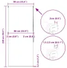 vidaXL Roleta prysznicowa 90x240 cm szerokość tkaniny 86 cm Podgląd zdjęcia produktu 7