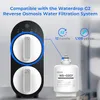 A water filter system with a replacement filter cartridge and information about its lifespan. Anteprima dell’immagine prodotto
