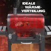 TAINO HERO XL Smoker Holzkohlegrill Kohlegrill Grillwagen Produktbild-Vorschau 3