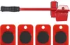 A furniture mover tool set with a lifting lever and four sliders, displayed against a white background. Náhľad obrázku produktu