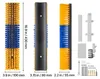 VEVOR Kratzbürste, 2-Wege-Viehbürste mit Halterung, 43x10 Produktbild-Vorschau 8