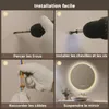 S'AFIELINA Miroir Salle de Bain LED Rond 70 cm avec Voir les images du produit 13