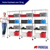 Mega Deal | 3x Gitterregal HADES mit Rollen & 5 Gitterböden Produktbild-Vorschau 4