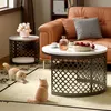 STILVORA Couchtisch-Set mit geometrischem Hohlmuster, Produktbild-Vorschau 4