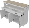 UnboxG Sideboard 140×40×105 cm Biela, kuchynská a Náhľad obrázku produktu 13