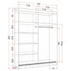 Kleiderschrank Schwebetürenschrank Schrank Schlafzimmer 150 Produktbild-Vorschau 7