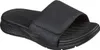 A single black slide sandal is shown from a side-angle on a white background. Voir les images du produit