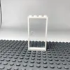 LEGO® 1x4x6 Portes Transparent et cadre blanc pour maison, Voir les images du produit 2