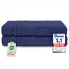 Komfortec 2er Saunatuch Set 80x200 cm aus 100% Baumwolle, Produktbild-Vorschau 1