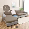 Sofa Überzug Jacquard Kariert für Chaiselongue, Sofa Bezug Produktbild-Vorschau 1