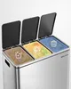 SONGMICS System segregacji odpadów, 3 x 18 l, ergonomiczny, Podgląd zdjęcia produktu 3