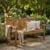 Milani Home - panca da giardino in teak 3 posti con Anteprima dell’immagine prodotto 1