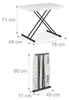 Relaxdays Campingtisch, klappbar, HBT: 71x78x49 cm, Produktbild-Vorschau 7