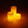 Echtwachs LED Kerzen 3 Stück Ø5 x 5,7,10cm creme inklusive Produktbild-Vorschau 3