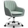 A light green office chair with a silver base and wheels, shown against a white background. Produktbild-Vorschau