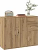 A sideboard with drawers and doors, decorated with a radio and books. Náhled obrázku produktu