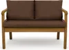 A brown cushion set for a garden sofa, shown from the front. Anteprima dell’immagine prodotto