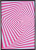 PSYWORK Schwarzlicht Stoffposter Neon "Tune in Pink", Produktbild-Vorschau 1