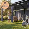 CASARIA® Pavillon Topas 3x4m Metall Wasserabweisend Produktbild-Vorschau 6