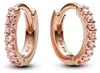 Creolen für Damen in Roségold, Timeless, Zirkonia von Produktbild-Vorschau 3
