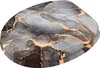 A toilet seat with a marble abstract design. Produktbild-Vorschau
