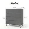 InnoFurn Kommode Elara, 4 Schubladen, Push-to-Open, Produktbild-Vorschau 6