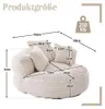 AIORBER Cord sedací vak s vysokým operadlom a podrúčkami, Náhľad obrázku produktu 7