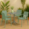 VORTIVO Gartentisch Ø60 cm rund, grau, wetterfest & stabil Produktbild-Vorschau 4