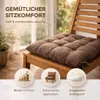 Betz 2 Stück Stuhlkissen mit Bändern - Sitzkissen für Außen Produktbild-Vorschau 4
