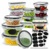 16er-Set Lebensmittelbehälter mit Deckel – Lunchbox & Produktbild-Vorschau 2