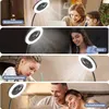 Collage of four scenes showing a fan with a light in different home settings: living room, office, study room, and bedroom. Anteprima dell’immagine prodotto