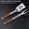 38 Stücke BBQ Grillbesteck Set Edelstahl Grillzubehör für Produktbild-Vorschau 2