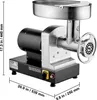 VEVOR kommerzieller elektrischer Fleischwolf Wurstmaschine Produktbild-Vorschau 8