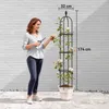 Garten Rankhilfe 2er Set 174 cm Obelisk Rankhilfe aus Stahl Produktbild-Vorschau 3